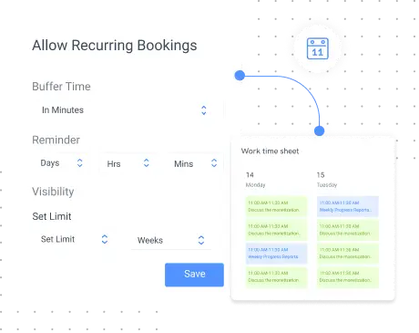 allow recurring bookings