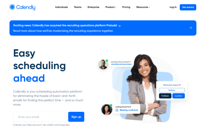 Online Appointment Scheduling System- Calendly