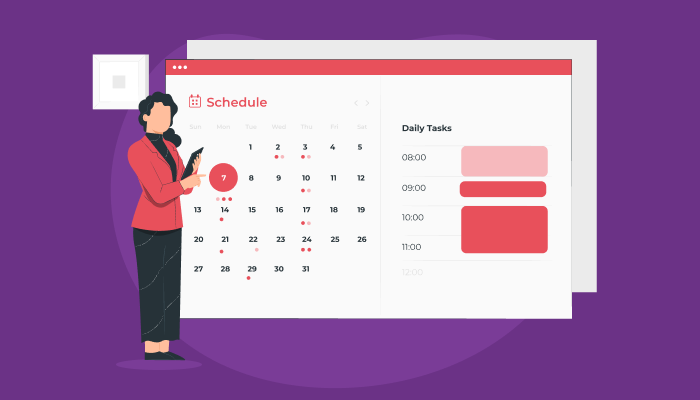 web scheduling steps