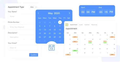 thin line between calendar and online scheduler