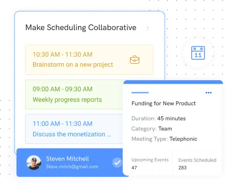 make scheduling collaborative